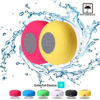 Mini Shower Speaker-Wireless, Waterproof Bluetooth Speaker, Hands-Free Portable Speakerphone with Built-in Mic, Micro USB Outdoor, Sports, Pool, Beach, Hiking, Camping