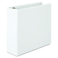 Wilson Jones 3 Inch 3 Ring Binder, Basic D-Ring View Binder, White (W386-49W)