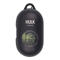 Marvel Avengers Galaxy Buds Case Protective Hard PC Shell Cover [Front LED Visible] Accessories - Symbol Hulk