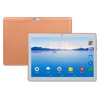 Studyset 10.1 inch 4G-LTE Tablet Android 8.1 PC 6+64G 2 SIM with GPS Tablet Golden US Plug