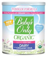 Baby's Only Dairy with DHA Toddler Formula - Non GMO, USDA Organic, Clean Label Project Verified, 12.7 oz