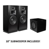 Klipsch Forte III Heritage Series Speakers (Black) with Klipsch SW-311 Subwoofer Package