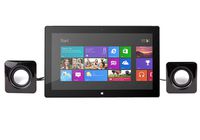 DURAGADGET Portable USB Powered Speakers for Microsoft Surface Pro 4 | Pro (2017) | Pro with LTE Advanced | Pro 2 | Surface Pro | Surface RT - No Mains Supply Required!