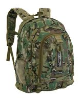 Mens Large 19.5" Organizer Outdoor Hiking School Bookbag Daypack Backpack Multi Camo + Key Ring Carabiner