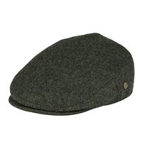 VOBOOM Men's Herringbone Flat Ivy Newsboy Hat Wool Blend Gatsby Cabbie Cap (Army Green, S)