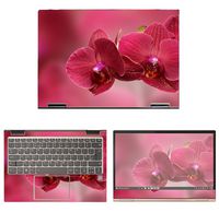decalrus - Protective Decal Orchid Flower Skin Sticker for Lenovo Yoga 730 13 (13.3" Screen) case Cover wrap LEyoga730_13-107