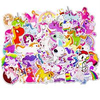 KKMO 50 PCS Stickers for Laptop Water Bottles Skateboard Car Motor Luggage Cellphone (Unicorn)