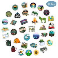 50 Pack VSCO Stickers for Hydro Flask, Girl Stuff Vinyl Waterproof Water Bottle Stickers, Laptop, Phone,Computer, Cute Cool Trendy Aesthetic Stickers for Teens, Girls