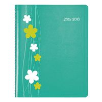 Blueline Silkscreened Academic Monthly Planner, July 2015 to August 2016, Aqua, 11 x 8.5 inches (CA755.01-16)