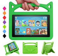 All-New F ir e HD 8 Case,F ir e HD 8 Kids Case,SNOW Shock Proof Protective Cover Case for F ir e HD 8 Tablet (6th Gen,2016 Release & 7th Gen,2017 Release & 8th Gen,2018 Release) Green