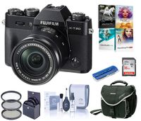 Fujifilm X-T20 Mirrorless Digital Camera, w/XC 16-50mm f/3.5-5.6 Lens Black, 24.3MP, 4K UHD Video, Bundle with Camera Bag + Filter Kit + PC Software Kit + 16GB SD Card + Cleaning Kit + Card Reader