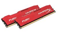 Kingston HyperX FURY 16GB Kit (2x8GB) 1333MHz DDR3 CL9 DIMM - Red (HX313C9FRK2/16)