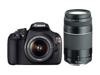 Canon EOS Rebel T5 with 18-55mm and 75-300mm Lenses