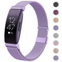 HAPAW Bands Compatible with Fitbit Inspire HR, Inspire Metal Band Accessories Stainless Steel Mesh Bracelet Women Men Wristbands Strap for Inspire & Inspire HR Fitness Tracker