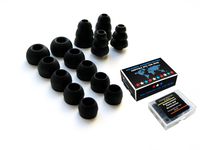 Black Replacement Set Comfort Eartips Earbuds Eargels Compatible with Monster ClarityMobile in-Ear Earphones