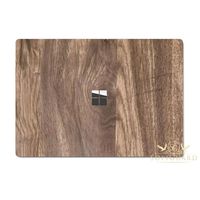 SopiGuard for Microsoft Surface Laptop Carbon Fiber Top and Bottom Panel Precision Edge-to-Edge Coverage Easy-to-Apply Vinyl Skins (Wood Oak)