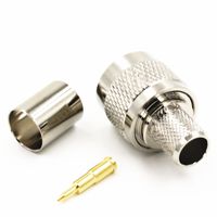 1 x New N Male Plug Crimp RG8 RG165 RG213 RFC400 RF Connector high quality quick ship from US