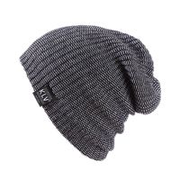 Bolayu Fashion Men Baggy Warm Crochet Winter Knit Slouchy Hat Ski Caps (Black)