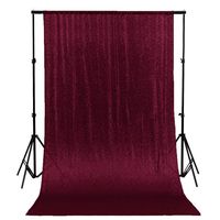 Sequin Curtains 2 Panels 4FTx10FT Glitter Backdrop Curtain Wine Sequin Backdrop for Photo Booth-191011E