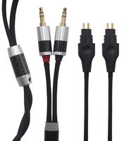 KK Cable QQ-A Compatible Audio Upgrade Cable Replacement for Dual 3.5mm Male (PHA-3) to HD650 HD600 HD580 HD525 HD565 Headphone, Replacement Earphone Cable, Audio Upgrade Cable. QQ-A. (4.9ft (1.5M))