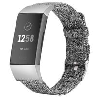TOYOUTHS Compatible with Fitbit Charge 3 Bands Charge 3 SE Bands for Women Rose Gold Replacement Strap Sports Band Accessories Wristband for Men Small Large Compatible Fitbit Charge 3 XL, Grey, Large