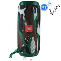 T&G Portable Wireless Bluetooth V4.2 Stereo Speaker with Rope, Built-in MIC, Support Hands-Free Calls & TF Card & AUX in & FM, 10m Bluetooth Distance (Green)