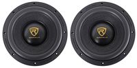 (2) Rockville W10K9D4 10" 6400 Watt Car Audio Subwoofers Dual 4-Ohm Subs