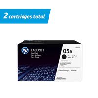 HP 05A | CE505D | 2 Toner Cartridges | Black