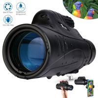 TELMU 10X42 Monocular Telescope, IPX7 Waterproof with Smartphone Holder, BAK4 Prism and FMC Objective Lens, Ideal for Bird Watching, Concerts Viewing, Hunting