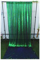 ShinyBeauty Sequin Backdrop Iridescent Green Glitter Curtain 8FTx8FT Sequin Photo Backdrop Multicolor Green Photo Booth Backdrops Sequin Photography Backdrop -190625S (8FTx8FT, Changed Green)