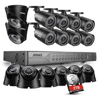 ANNKE 32-Channel Security Camera System H.264 720P/1080N Video DVR Recorder with 2TB Surveillance Hard Disk Drive and (16) 1280TVL 1.0MP Weatherproof CCTV Camera with Superior Night Vision