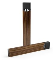 Wood Skin-kit for The Pax JUUL (JuulLabs) Vaping Device (Skin Only) - Bright Ebony Woodgrain