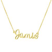 Personalized Name Necklace 18K Gold Plated New Mom Bridesmaid Gift Jewelry for Jamie