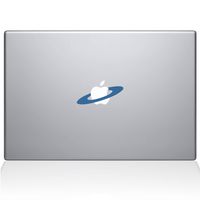 The Decal Guru 2068-MAC-13A-LB Saturn's Rings Decal Vinyl Sticker, Light Blue, 13" MacBook Air