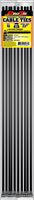 Pro Tie RB22SHD10 22-Inch UV Black Nylon Releasable Super Heavy Duty Cable Ties, 10-Pack