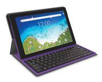 RCA Viking Pro Tablet w/Folio Keyboard 10" Multi-Touch Display, Android (Go Edition), Purple