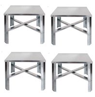 Eastman 86278 Water Heater Stand 30-60 Gallon, Silver (Pack of 4)