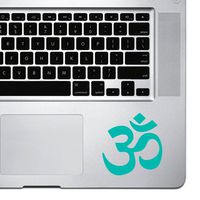StickAny Palm Series Om Zen Logo Sticker for MacBook Pro, Chromebook, and Laptops (Turquoise)