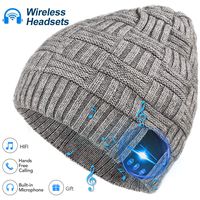 Bluetooth Beanie Hat Wireless Winter Headphones Speaker Knit Hats Ourdoor Sports Running Caps for Men Women Teens Boys Girls
