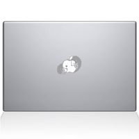 The Decal Guru Hedgehog Love Decal Vinyl Sticker, 13" MacBook Pro (2015 & Older Models), Silver (2319-MAC-13P-S)