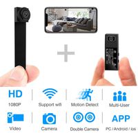 Hidden Spy Camera,1080P WiFi Mini Camera Portable Wireless Security Cameras Video Recorder IP Network Nanny Cam with DIY Interchangeable Lens/Motion Detection for Home Monitoring(Updated app)