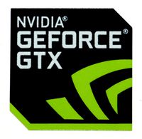 Original NVIDIA GEFORCE GTX Sticker 17.5mm x 17.5mm [879]
