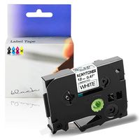 KCMYTONER 1PK Replacement TZe-231 TZe231 TZ-231 TZ231 Tape 12mm 0.47 inch Black on White Standard Laminated Compatible for Brother P-Touch Label Maker PT-D210 PT-H110 PT-D600 PT-1230PC PT-1280 PT-D200