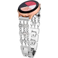 Greaciary Jewerly Band Compatible with Samsung Galaxy Watch 42mm/Samsung Galaxy Active Band,Women Bling Diamond Rhinestone Crystal Strap 20mm smartwatch Replacement SL