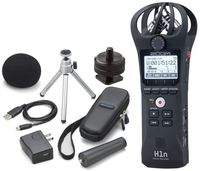 Zoom H1n Handy Digital Recorder w/APH-1n Accessory Pack Hot Shoe Adapter