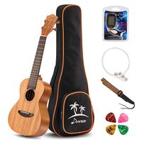 Donner Tenor Ukulele Mahogany Body DUT-1 26 inch Ukulele Kit with Tuner Strap String Case