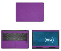 decalrus - Protective Decal for Dell Latitude 15 3590 (15.6" Screen) Laptop Purple Carbon Fiber Skin case Cover wrap CFdellLatitude15_3590Purple