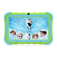 【Upgraded 7 inch Android 8.1 Kids Tablet IPS HD Screen 1GB/16GB Babypad Edition PC with WiFi and Camera and Games Google Play Store Bluetooth Kids-Proof Case GMS Certified(Green)