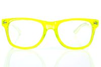 Transparent Green Spiral Diffraction Glasses - for Raves, Festivals and More