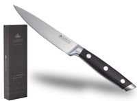 SAKEN Paring Utility Knife, 4.5 Inch - Ultra Sharp, High Carbon German Steel Knives - Luxury Gift Box